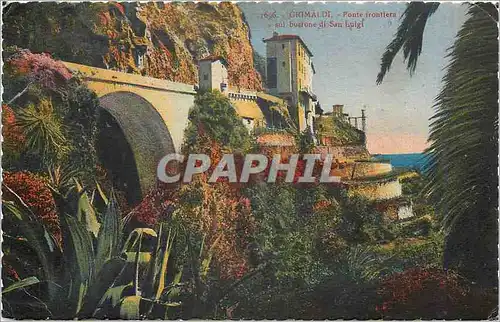 Cartes postales Grimaldi Ponte frontiere