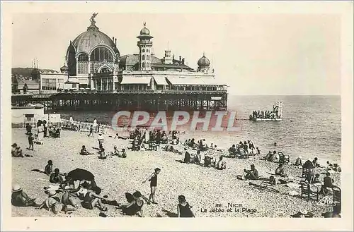 Cartes postales Nice la jetee et la plage