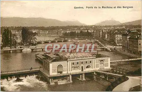 Ansichtskarte AK Geneve ponts de la Machine et des Bergues