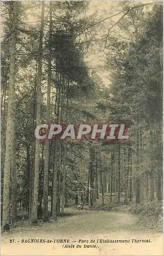 Cartes postales Bagnoles-de-l'Orne parc de l'etablissement thermal