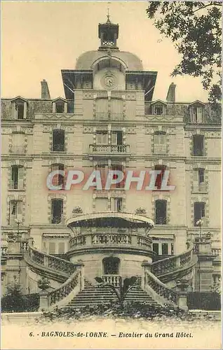 Cartes postales Bagnoles de l'Orne escalier du Grand Hotel