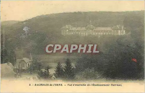 Cartes postales Bagnoles de l'Orne vue d'ensemble de l'etablissement thermal