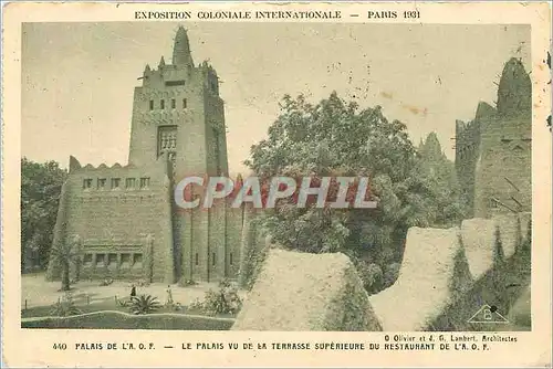 Cartes postales Exposition coloniale internationale Paris 1931 palis de l'AOF