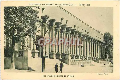 Cartes postales Exposition coloniale internationale paris 1931 Palais principal de l'Italie