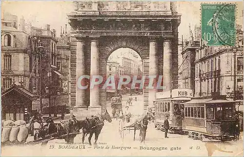 Cartes postales Bordeaux porte de Bourgogne Tramway