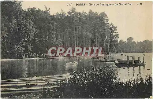 Ansichtskarte AK Paris Bois de Boulogne le grand lac