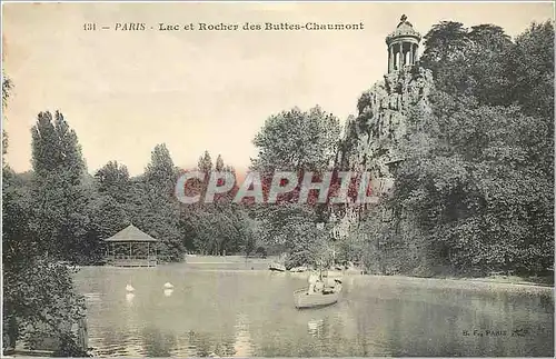 Ansichtskarte AK Paris Lac et rochers des Buttes-Chaumont