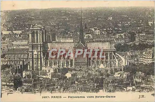 Cartes postales Paris panorama vers Notre-Dame