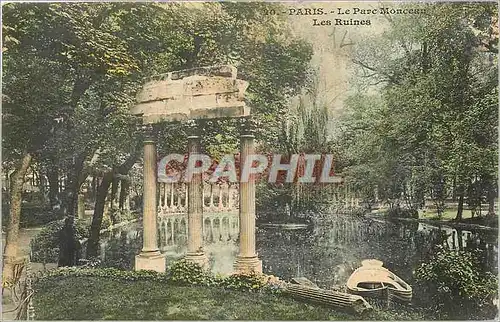 Cartes postales Paris le parc Monceau les ruines