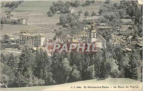 Ansichtskarte AK St Gervais-les-bains la route de Prarion