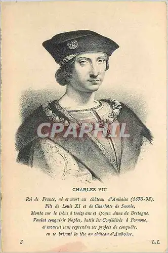 Cartes postales Charles VIII