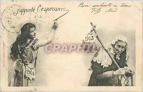 Cartes postales J'apporte l'esp�rance Bons souhaits � tous