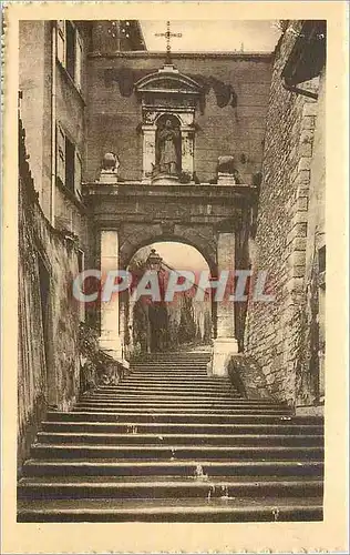 Ansichtskarte AK LE VIEUX GRENOBLE Quartier de Calemont - Ancien portail du Monast�re de la Visitation (Sainte-Ma