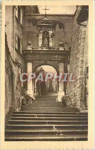 Cartes postales LE VIEUX GRENOBLE Quartier de Calemont - Ancien portail du Monast�re de la Visitation (Sainte-Ma
