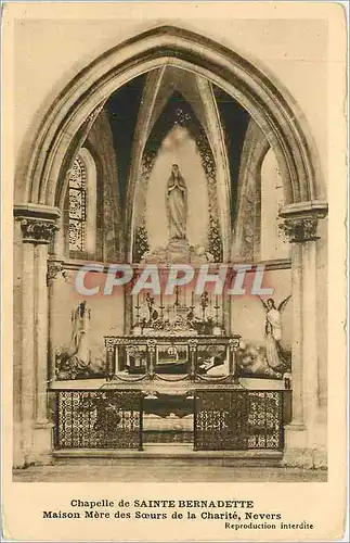 Cartes postales Chapelle de SAINTE BERNADETTE Maison M�re des S�urs de la Charit�  Nevers
