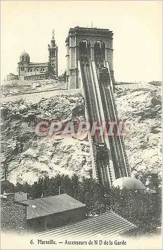 Cartes postales Marseille - Ascenseurs de N D de la Garde