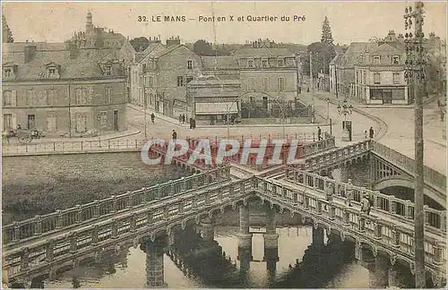 Cartes postales LE MANS - Pont en X et Quartier du Pr�