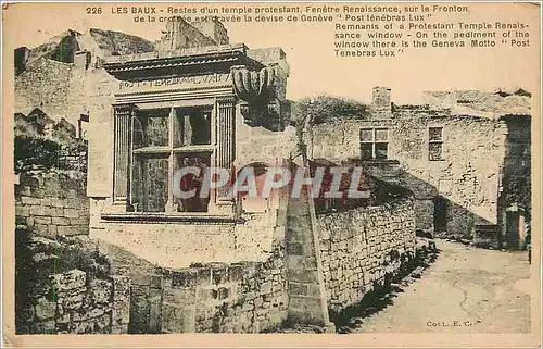 Cartes postales LES BAUX - Restes d'un temple protestant