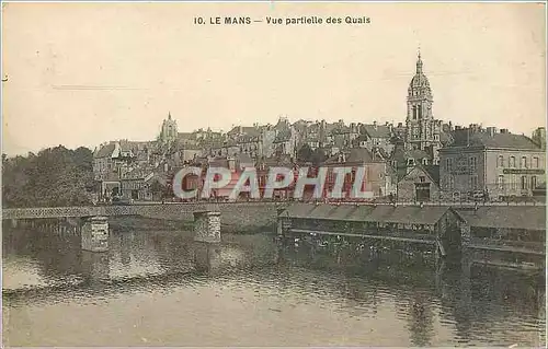 Cartes postales LE MANS - Vue partielle des Quais