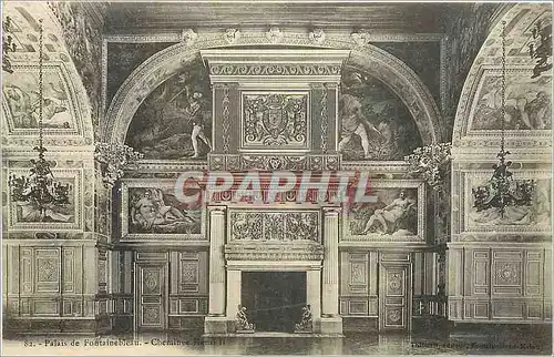 Cartes postales - Palais de Fontainebleau - Chemin�e Henri II