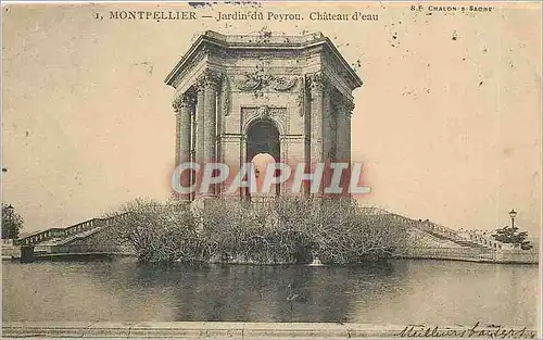 Ansichtskarte AK Montpellier Jardin du Peyrou Chateau d'Eau