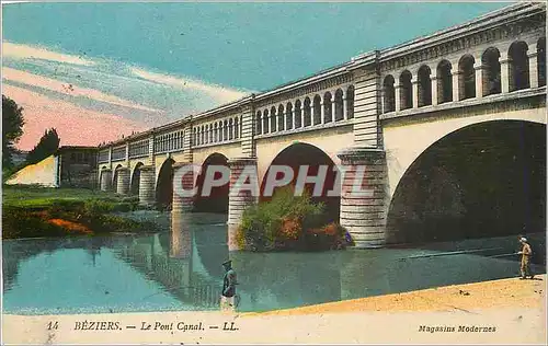 Ansichtskarte AK Beziers Le Pont Canal