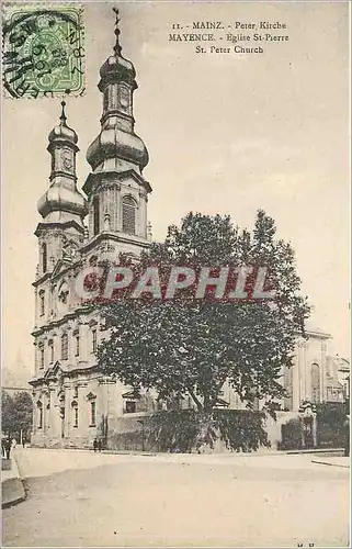 Ansichtskarte AK Mainz Peter Kirche Mayence Eglise St Pierre