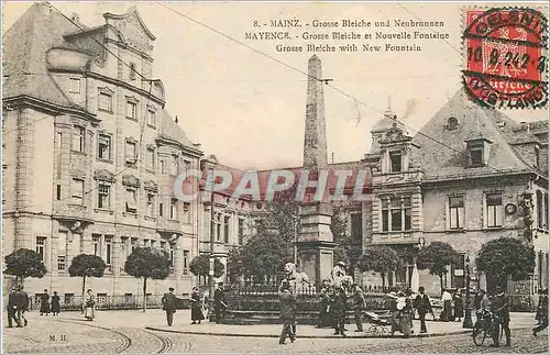 Ansichtskarte AK Mayence Grosse Bleiche et Nouvelle Fontaine