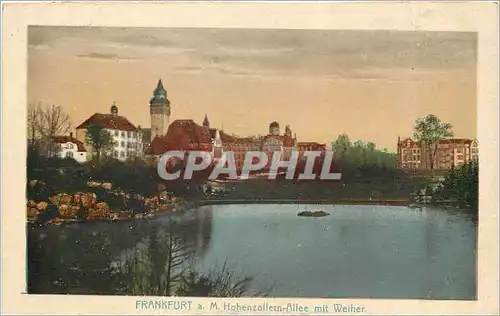 Cartes postales Frankfurt aM Hohenzollern Allee mit Welher