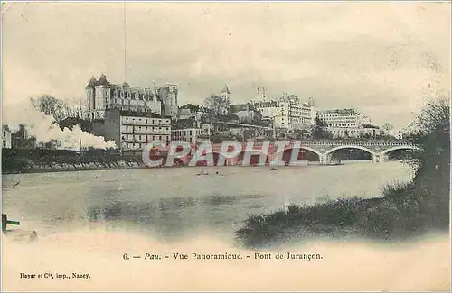 Cartes postales Pau Vue Panoramique Pont de Jurancon Train