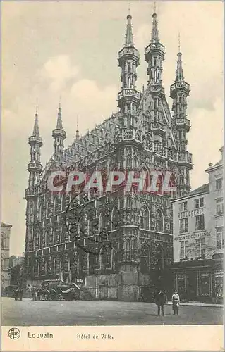 Cartes postales Louvain Hotel de Ville