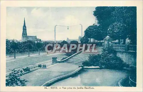 Cartes postales Metz Vue prise du Jardin Boufflers