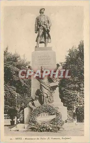 Cartes postales Metz Monument du Poila