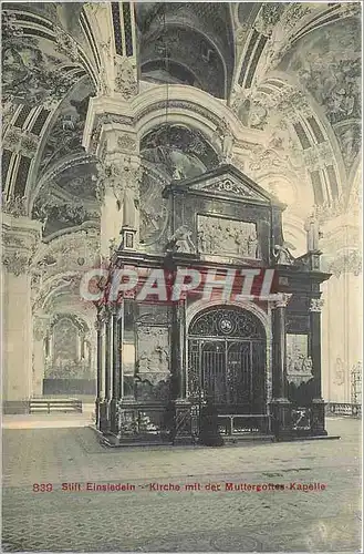 Ansichtskarte AK Stiff Einsiedein Kirche mit der Muttergottes Kapelle