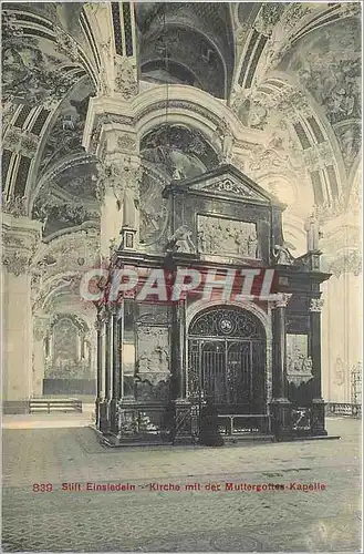 Cartes postales Stiff Einsiedein Kirche mit der Muttergottes Kapelle