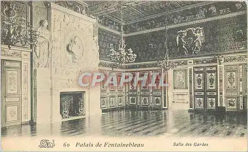 Ansichtskarte AK Palais de Fontainebleau Salle des Gardes