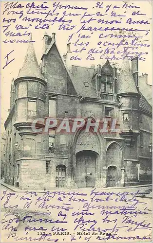 Cartes postales Paris Hotel de Sens