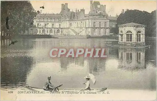 Ansichtskarte AK Fontainebleau Pavillon de l'Empereur et le Chateau