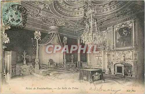 Ansichtskarte AK Palais de Fontainebleau La Salle du Trone