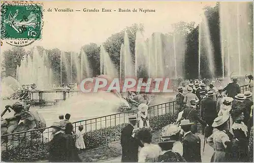 Cartes postales Versailles Grandes Eaux Bassin de Neptune