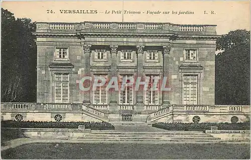 Cartes postales Versailles Le Petit Trianon Facade sur les Jardins