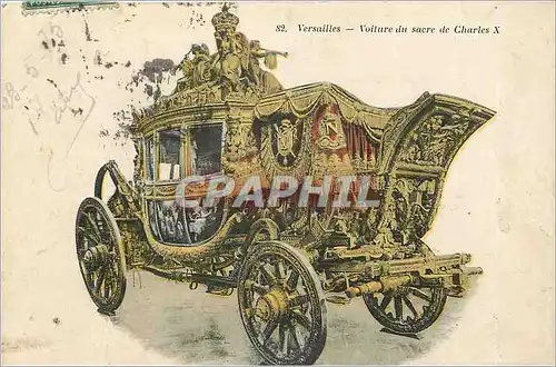 Cartes postales Versailles Voiture du Sacre de Charles X