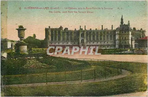 Cartes postales Saint Germain S et O Le Chateau pris du Rond Point de la Terrasse