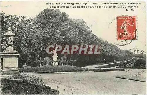 Cartes postales Saint Germain en Laye Perspective de la Terrasse construite par Le Notre et d'une