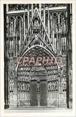 Ansichtskarte AK Strasbourg Cathedrale Le Portail Principal