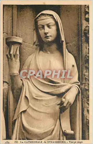 Cartes postales La Cathedrale de Strasbourg Vierge sage