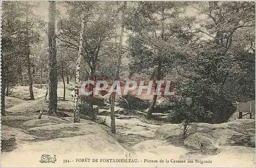 Ansichtskarte AK Foret de Fontainebleau Plateau de la Caverne des Brigands