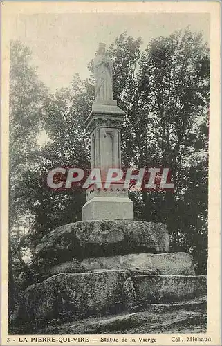 Cartes postales La Pierre Qui Vire Statue de la Vierge