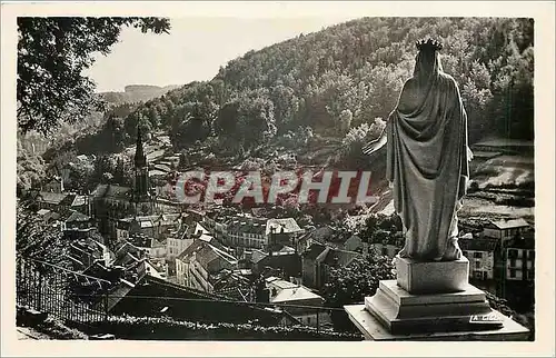 Cartes postales moderne Plombieres les Bains Vos La Vierge dominant la ville