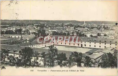 Cartes postales Versailles Panorama pris de l'Hotel de Ville